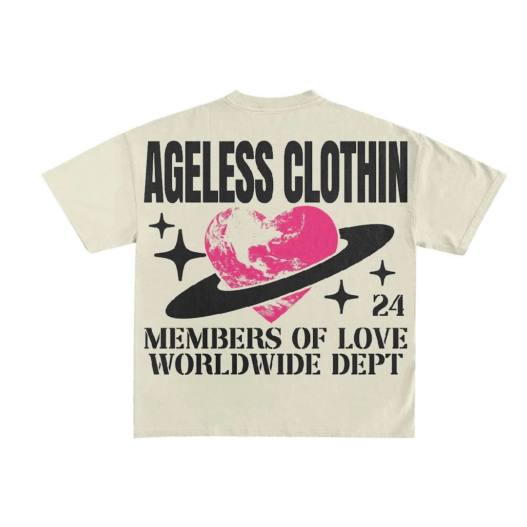 Ageless Clothing Members of Love World Wide Dept T-Shirt